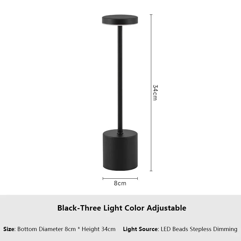 Rechargeable Touch LED Lamp – Modern, Dimmable, and Versatile