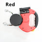 Retractable Dual Dog Leash with LED and 360° Swivel