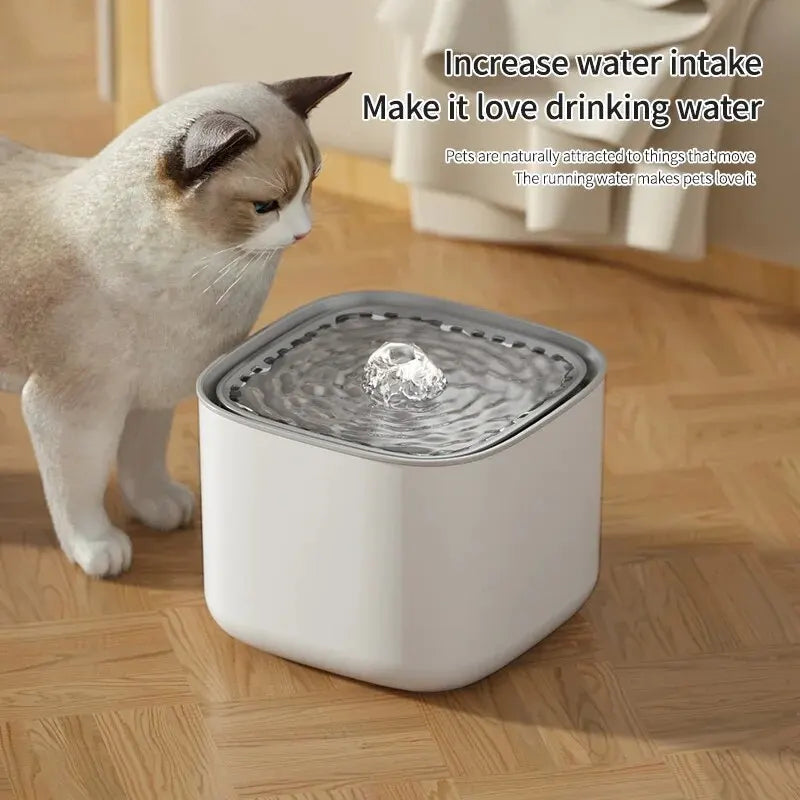 3L Pet Fountain with Filter and USB Water Dispenser