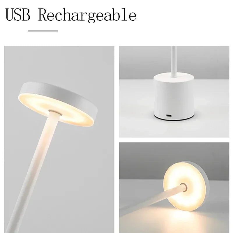 Rechargeable Touch LED Lamp – Modern, Dimmable, and Versatile