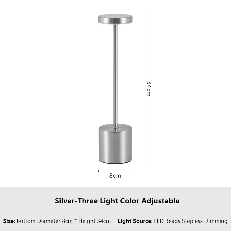 Rechargeable Touch LED Lamp – Modern, Dimmable, and Versatile