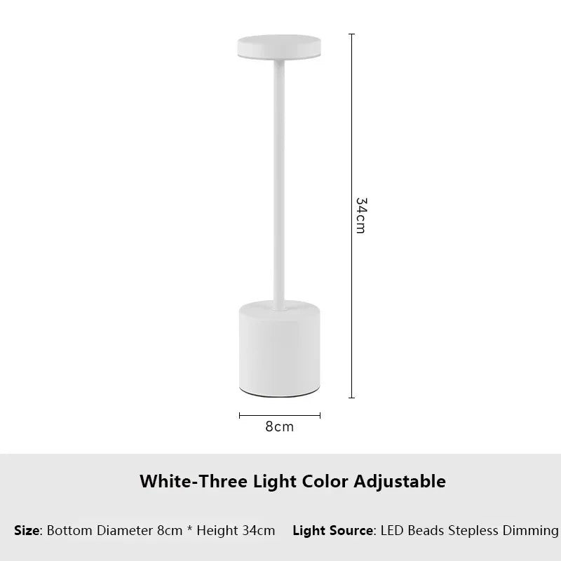 Rechargeable Touch LED Lamp – Modern, Dimmable, and Versatile