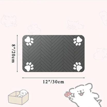 Waterproof Pet Food and Water Placemat with Non-Slip Backing